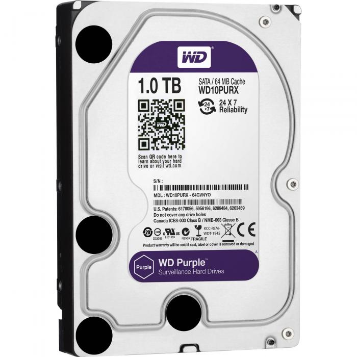 Kietasis diskas 1TB HDD SATA 3.5 Purple | jpg.lt