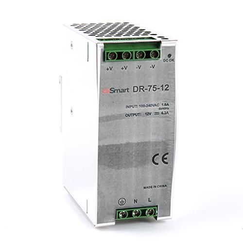 Maitinimo šaltinis 12V, 6.3A, 75W, DIN - 1