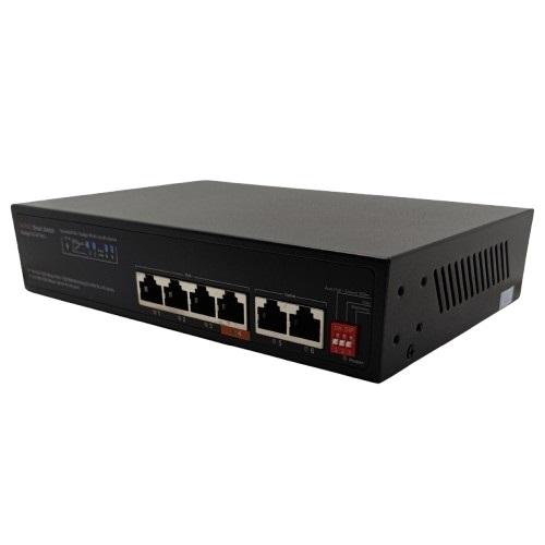 PoE šakotuvas 1000Mbps 4portų +2G uplink - 1