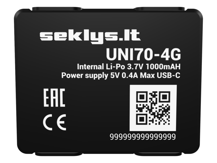 GPS seklys UNI70-4G - 1