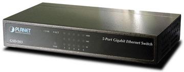 Šakotuvas 5-Port Gigabit Planet GSD-503 - 1